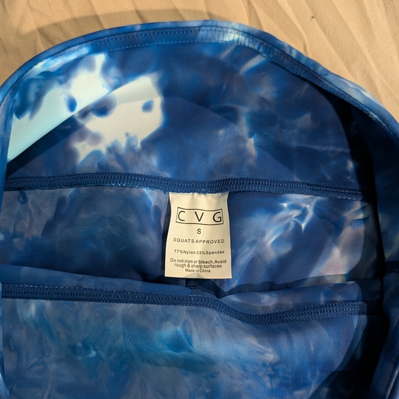 Constantly Varied Gear Blue Tie-Dye Leggings - Picture 2 of 2